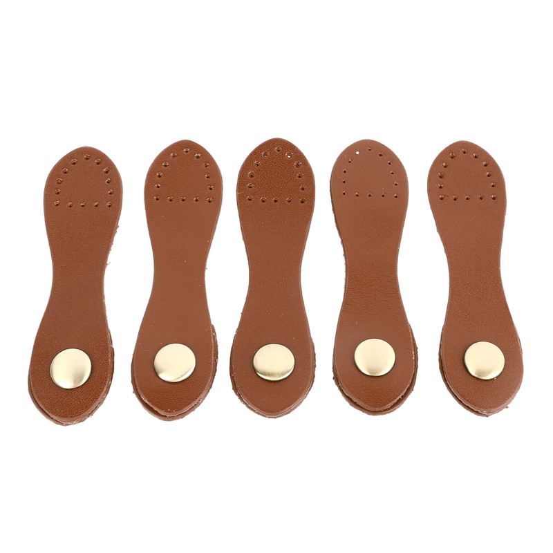5 Set Leather Snap Buckles Soft Wearable DIY Sewing Leather