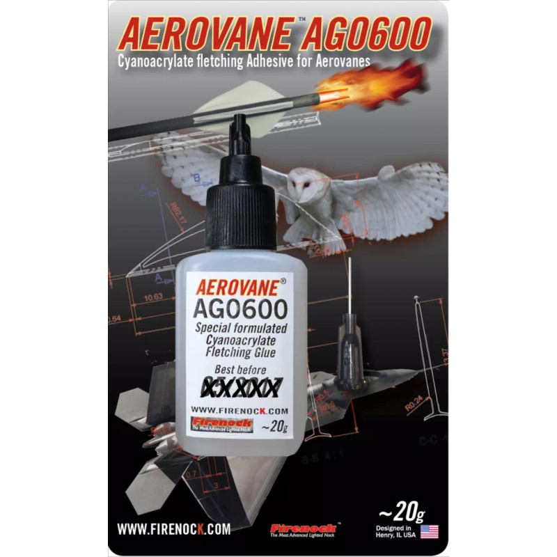FIRENOCK Aerovane glue AG0600 for Precision Fletching (acetone dissolvable)