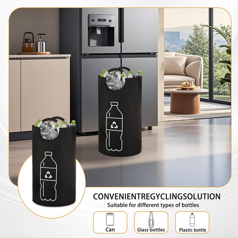 Baieye 115L Deposit Bottles Collection Container, Foldable Deposit Bottles Container,
