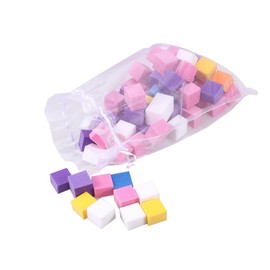 PACKOVE Colorful Nail Sponge File Set 60-70pcs Smooth and Shiny Nail Polisher for Manicure for Home Use and Professionals
