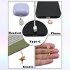 8 Pcs Type C Dust Plugs with Butterfly, USB C