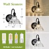 TLOLGT Modern Black Wall Sconce Mini Wall Light Made of