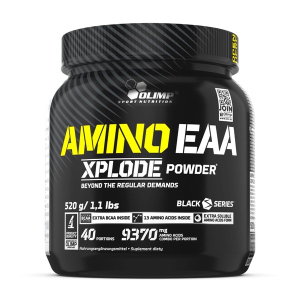 OLIMP- Amino EAA Xplode Powder. Nahrungsergänzungsmittel mit exogenen Aminosäuren, angereichert mit verzweigtkettigen Aminosäuren (BCAA) und Vitaminen der B-Gruppe. Geschmack: Pineapple (520 g)