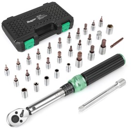 PASUKTER Torque Wrench, Torque Wrench Bicycle Set, 1/4 Inch 2.5-20 Nm Bicycle Torque Wrench Set