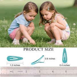 Babymatch Baby Barrettes Hair Clips: 1.2 inch (3cm) Small Mini Snap for Toddler Little Girls Kids 150pcs (30 colors)