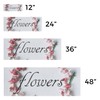 Flowers Vinyl Decal 36 Inch x 14 Inch Weatherproof Heavy-Duty