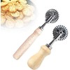 Pie Cutter Stainless Steel Raviolica Cutter Stamp Roller Wheel Round