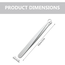 Pinzas de punta redonda, recortadora de pelo nariz acero inoxidable para depilación sin dolor, pinzas pelo nariz manuales para cejas, orejas y patillas punta redonda
