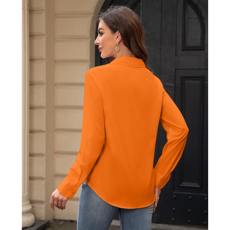siliteelon Womens Stain Shield Button Shirts Wrinkle Free Long Sleeve