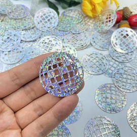 E-ASUM 100PCS Glitter Disco Ball Paper Confetti, Disco Theme Party Confetti for Bachelorette Party table Decoration,Last Disco,70s 80s 90s Party,Cowboy Birthday Party
