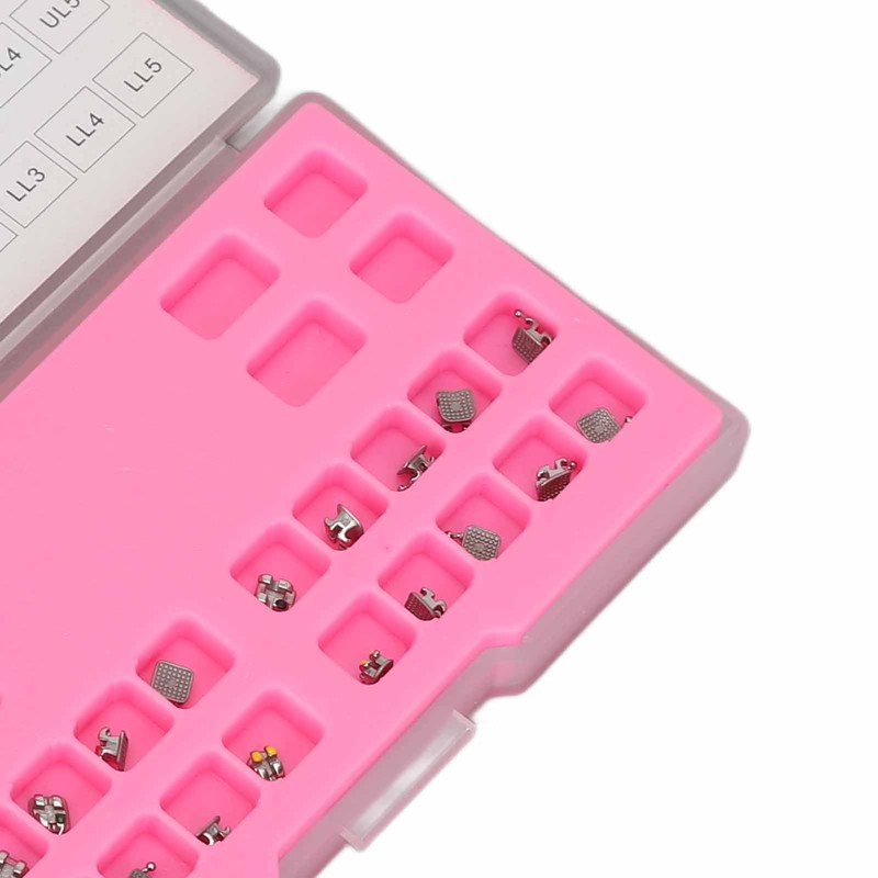 20PCS Teeth Brackets 0.022in 345 Hooks Highly Polished Professional Tooth