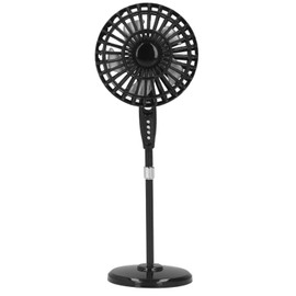 1:12 Dollhouse Mini Metal Fan Miniature Electric Fan Models for Dollhouse Living Room Furniture Accessories Black