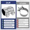 Exhaust Clamp Pipe Connector 60 mm x 95 mm Pipe