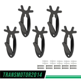 Soporte de montaje de cuerno antílope de ciervo gancho colgante de pared cráneo montaje de 5 piezas