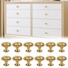 OurLeeme 12pcs Gold Cabinet Knobs Set,Gold Handles for Drawers Aluminum