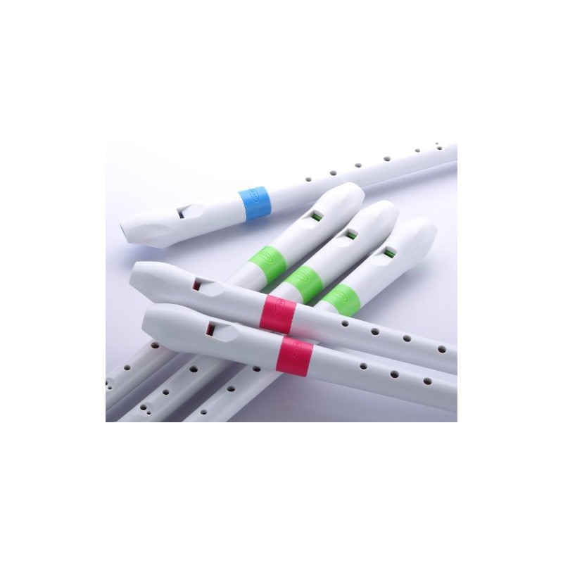 Recorder White/Pink with Transvinyl Case (6)