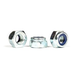 M4 Nylock Nuts Nylon Insert Locking Nuts Zinc Plated DIN 985 (Pack of 50)