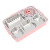 Lunch Box with Lid 5 Compartments Heat Preservation Stainless Steel