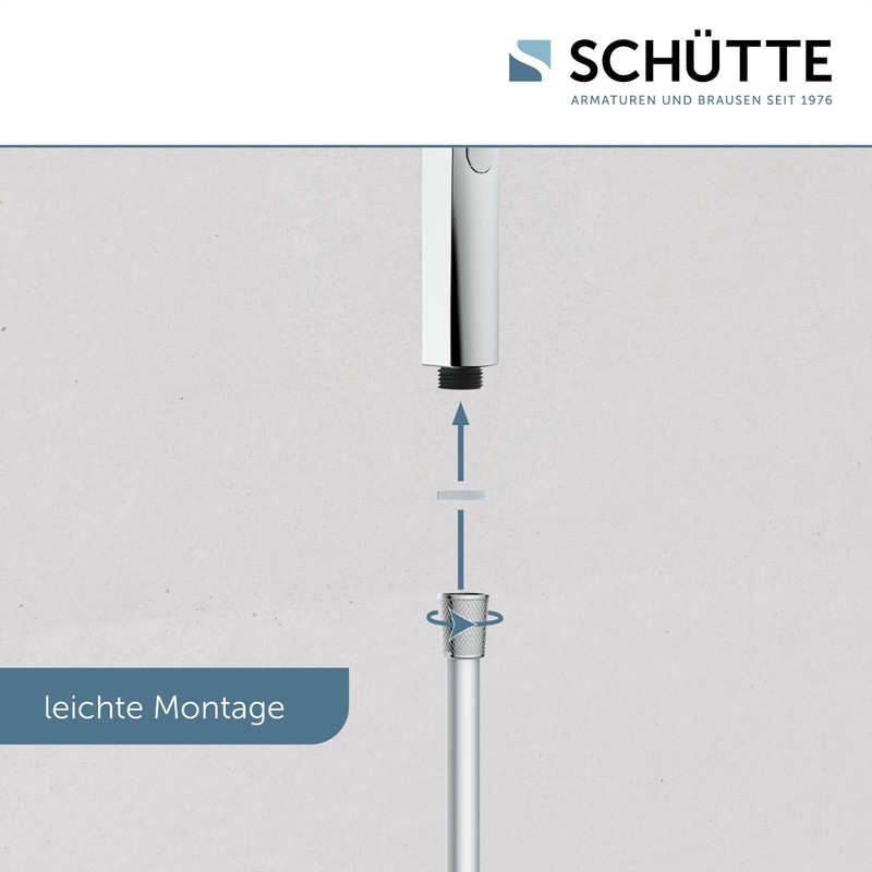SCHÜTTE Samoa Rain Hand Shower, Velvet Jet Technology, Shower Head