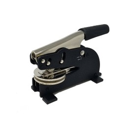 Corporate Seal, Long Reach Model, 2-1/2" Reach, 1-5/8" Circular Impression, Black