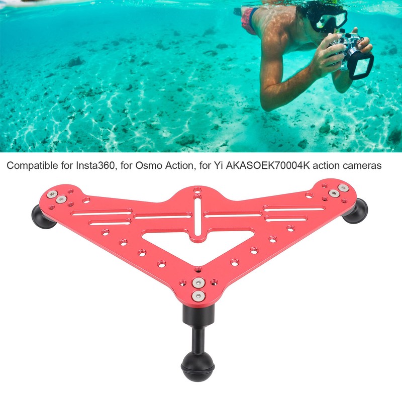 Diving Tray Rig Video Triangular Stabilizer Tripod Base Bracket SLR