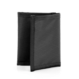 Flowfold Traveler Trifold Wallet Durable Slim Wallet Front Pocket Lightweight Minimalist Wallet, Trifold Wallet Made in USA (Black)
