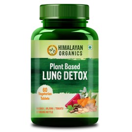 Himalayan Organics HIMALAYAN ORGANICS Organics Lung Detox | Cleanse Purify | Arjuna & Vasaka Leaf | Respiratory Support | Plant Based Herbal Supplement – 60 Tablets