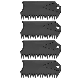 eMagTech 4PCS Surfboard Wax Comb with Fin Key Plastic Surf Wax Scraper Applicator Remover Cleaning Tool for Maintaining or Removing Surfboard Wax