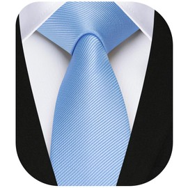 Enlision Sky Blue Tie Skinny Ties For Men Wedding Solid Color 4cm Slim Necktie Classic Formal Silk Light Blue Tie For Party Business