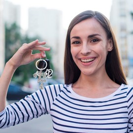 PRETYZOOM Eye Of Horus Key Ring, Pewter Key Ring, Egyptian Cross Symbol Bag, Charm, Ankh Purse Pendant, Hippie Hanging Ornament, Car Key Holder for Anubis Lovers, silver