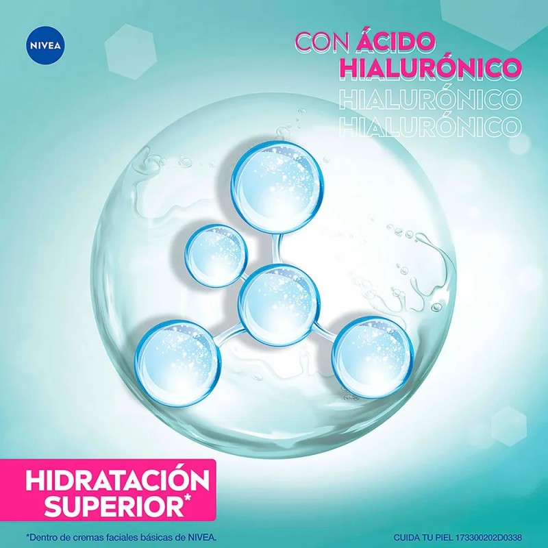 Nivea Gel Facial Refrescante con cido Hialurnico, Absorcin Rpida y