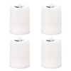 4Pcs Solar Powered LED Candle Light Yellow Flicker Tea Lamp