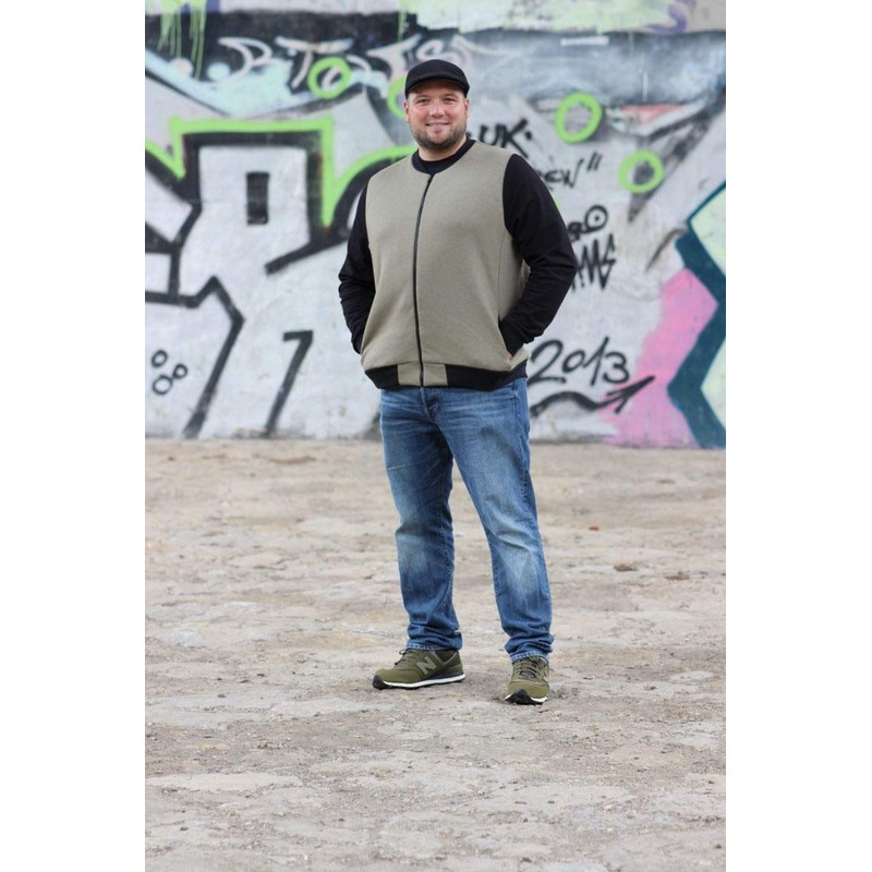 Fadenkäfer Paper Pattern College Jacket Men, White