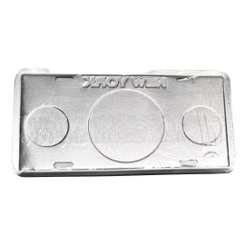 Hangtime New York Mets White Embossed Aluminum Metal License Plate Tag Size 6x12