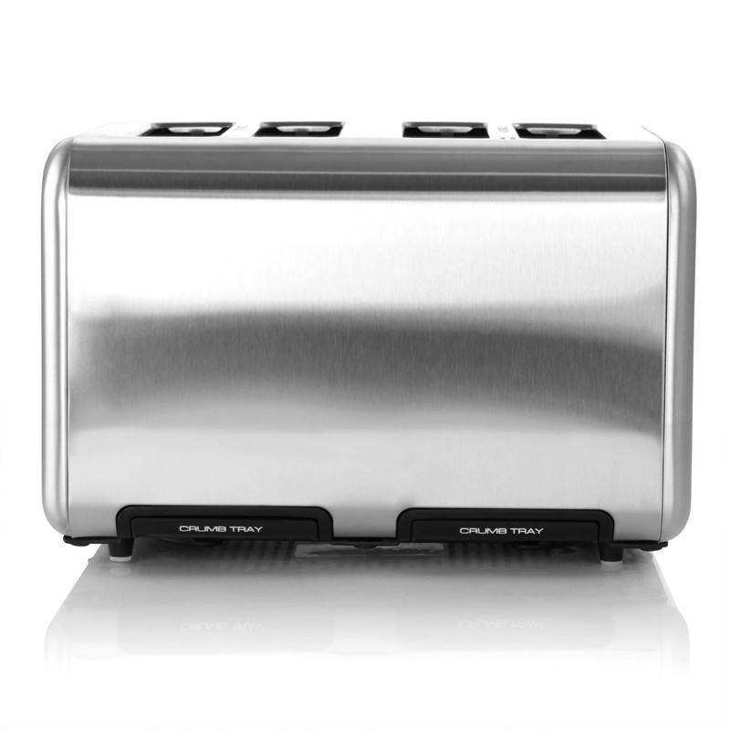 Megachef 4 Slice Toaster in Stainless Steel Silver