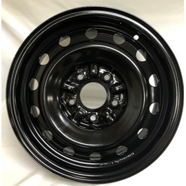 Wheels Expesss Inc. 14 inch  5 Lug  Steel  Wheel  Rim  Fits  Offset  Tow  Car  Dolly  14545M BLK