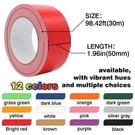 Haxibla Multi Purpose Black Duct Tape 2 Inch X 33 Yards, Heavy Duty Strong Adhesive Tape, No Residue, Waterproof All Weather, Tear by Hand, Industrial Repairs