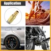 Partuto 2pcs 10cm Car Tire Air Inflator Hose Adapter Extension