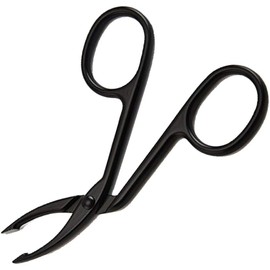 Tijeras para cejas, pinzas de acero inoxidable, tijeras de clip para codo, pinzas de punta plana, desplumador profesional de cejas