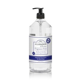 A LA MAISON Frangrance Free Natural Hand Wash Made with Essential Oils - Biodegradable, Plant-Based, Vegan, Cruelty-Free 33.8 Fl Oz (Pack of 1)