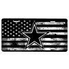 American Flag Tactical Dallas Cowboys Aluminium License Plate Highest Quality