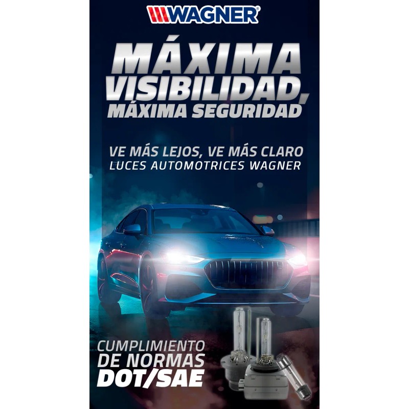 Faro Sellado Luz Alta/baja Wagner Hd Supra 1986 A 1993