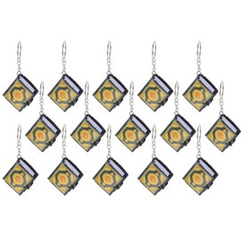 Hitopin 15PCS Mini Quran Keychain, Muslim Keychain, Mini Quran Book Key Chain, Islamic Hanging Key-ring, Muslim Jewelry Key Accessories, for Souvenir Gifts Bag Purse Handbag Ornament