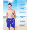LUCOWEE Lightning Swim Trunks with Compression Lined for Men no