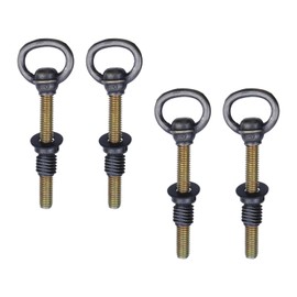 HEVSTIL 4PCS Antique Brass Swing Mirror Mounting Bolt 3-2/3" Long Adjustable Mirror Mounting Hardware Hinge Bolt for Swivel Mirror Cabinet, Dresser, Vanity Hardware