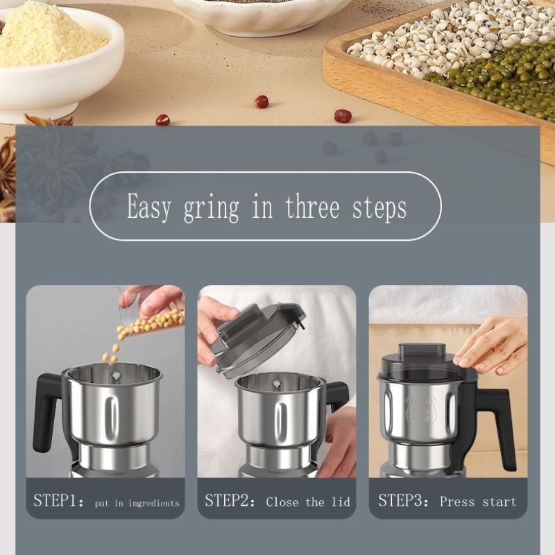 500ml Coffee Grinding Machine, Multi-functional Household Coffee Herbal Cereals Grinding