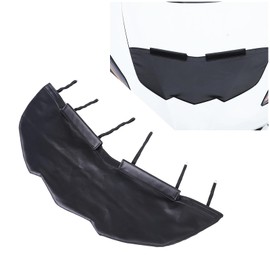 Front Hood Bra Cover Protector Compatible with Corvette C8 Stingray 2020-2024 Leather Car Bonnet Bra Hood Guard Hood Shield Bug Deflector Accessories (Black)