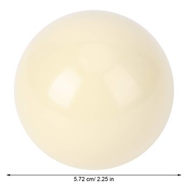 Haosie 2pcs White Pool Balls, 5.72cm / 2.25in Pool Ball, Resin Billiard Balls, Cues Balls Suitable for Billiards Training, Sports Games, Leisure Sports