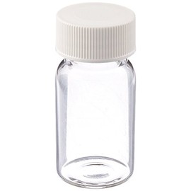 JG Finneran 9-088-3 Clear Borosilicate Glass Precleaned and Certified VOA Vial with White Polypropylene Solid Top Closure and PTFE Lined, 24-400mm Cap Size, 20mL Capacity (Pack of 100)