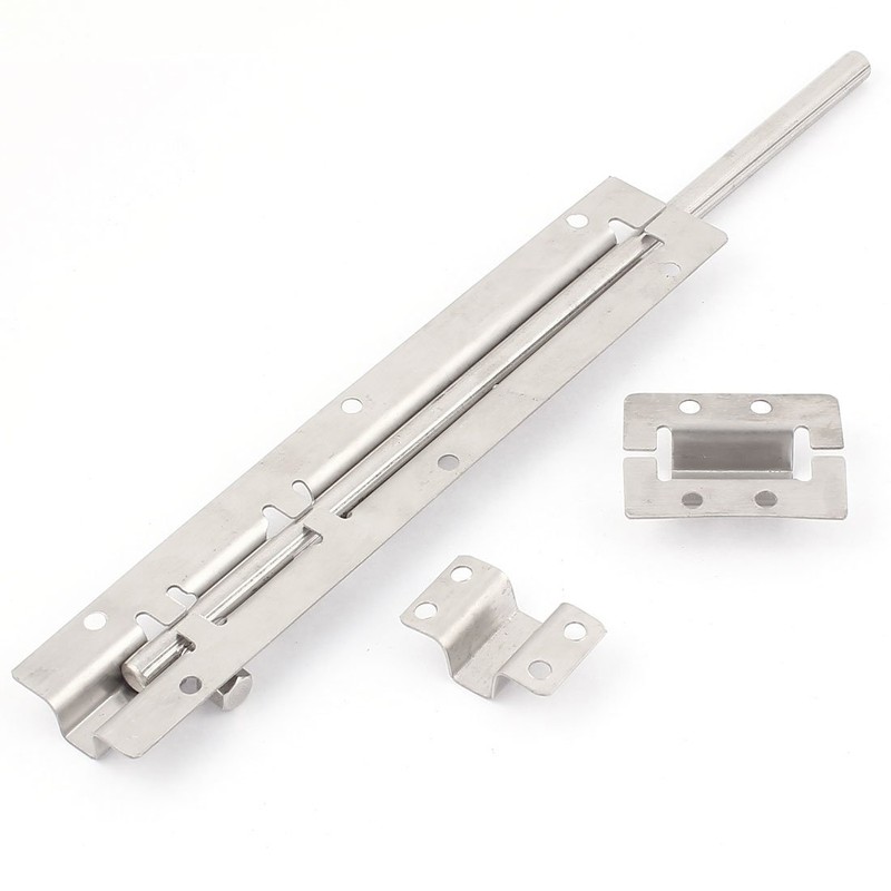 uxcell 12-inch Long Stainless Steel Door Latch Sliding Lock Barrel